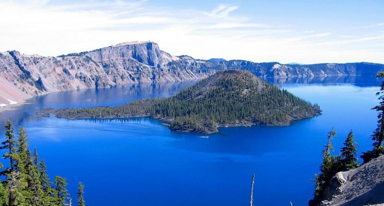 Le lac où se trouve l'algue Klamath