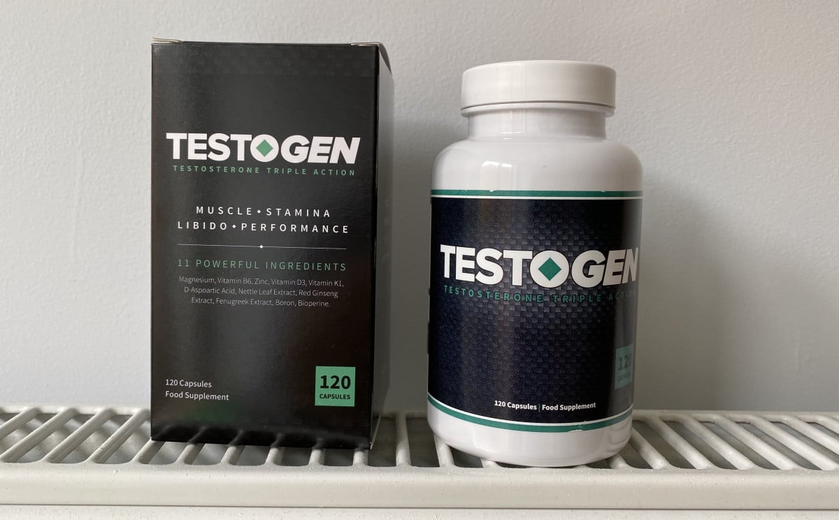 Une boite de Testogen avec son emballage