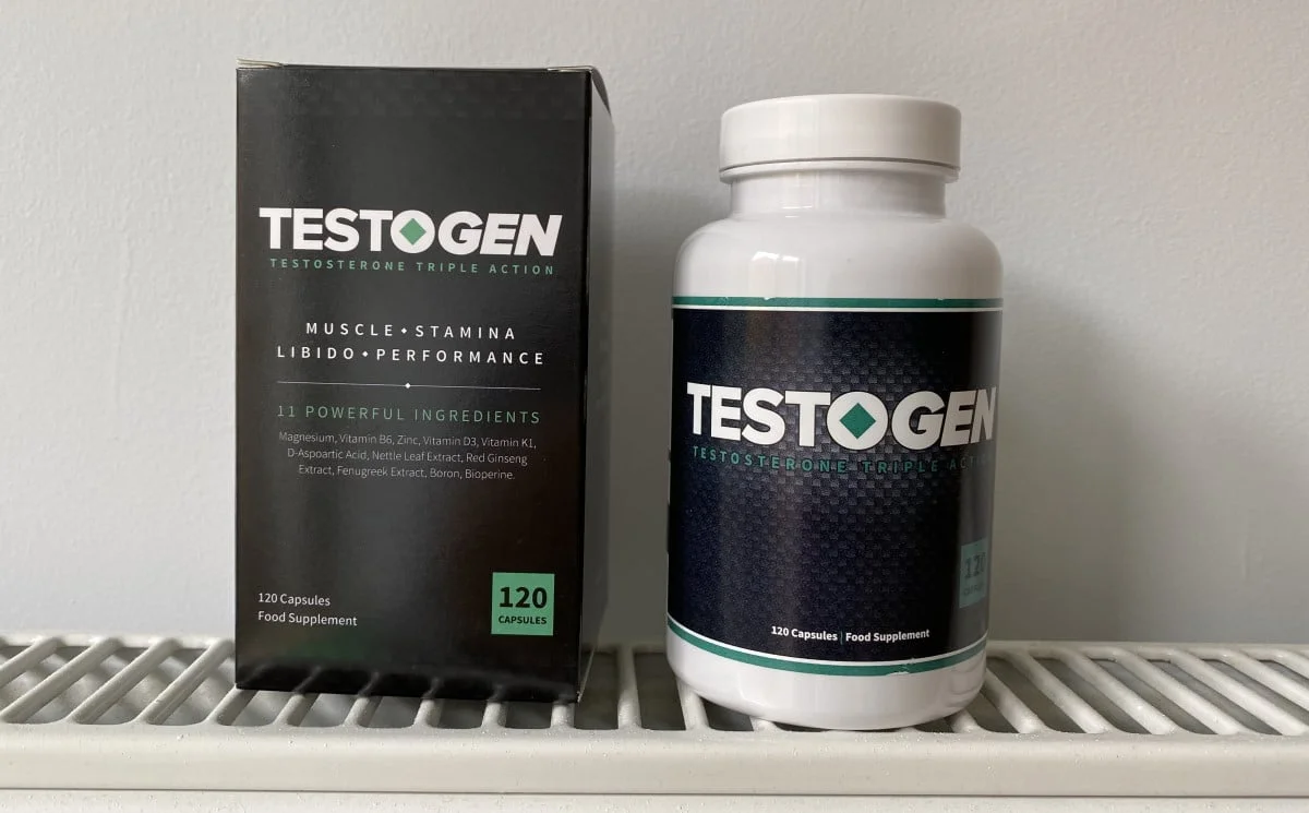 Une boite de Testogen avec son emballage