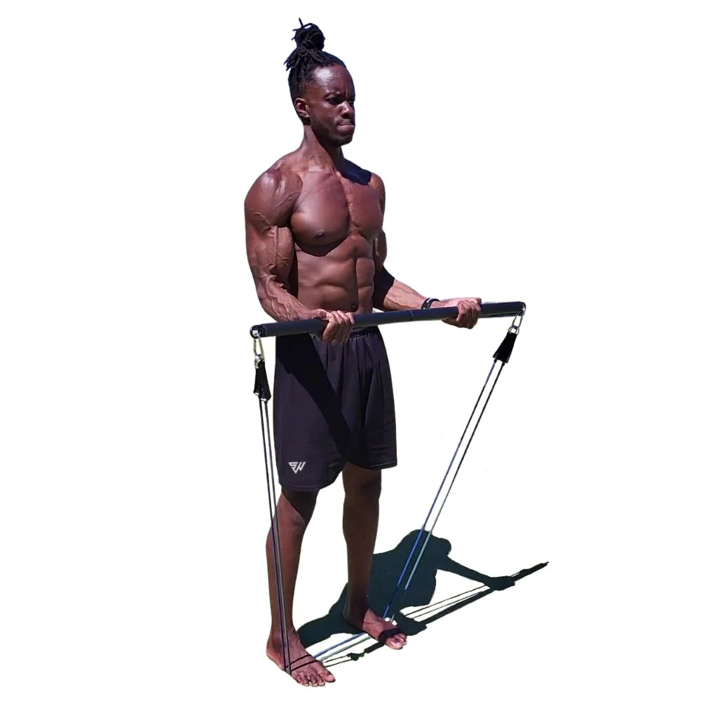 SmartWorkout® - Kit d'Elastiques de Musculation avec Barre et